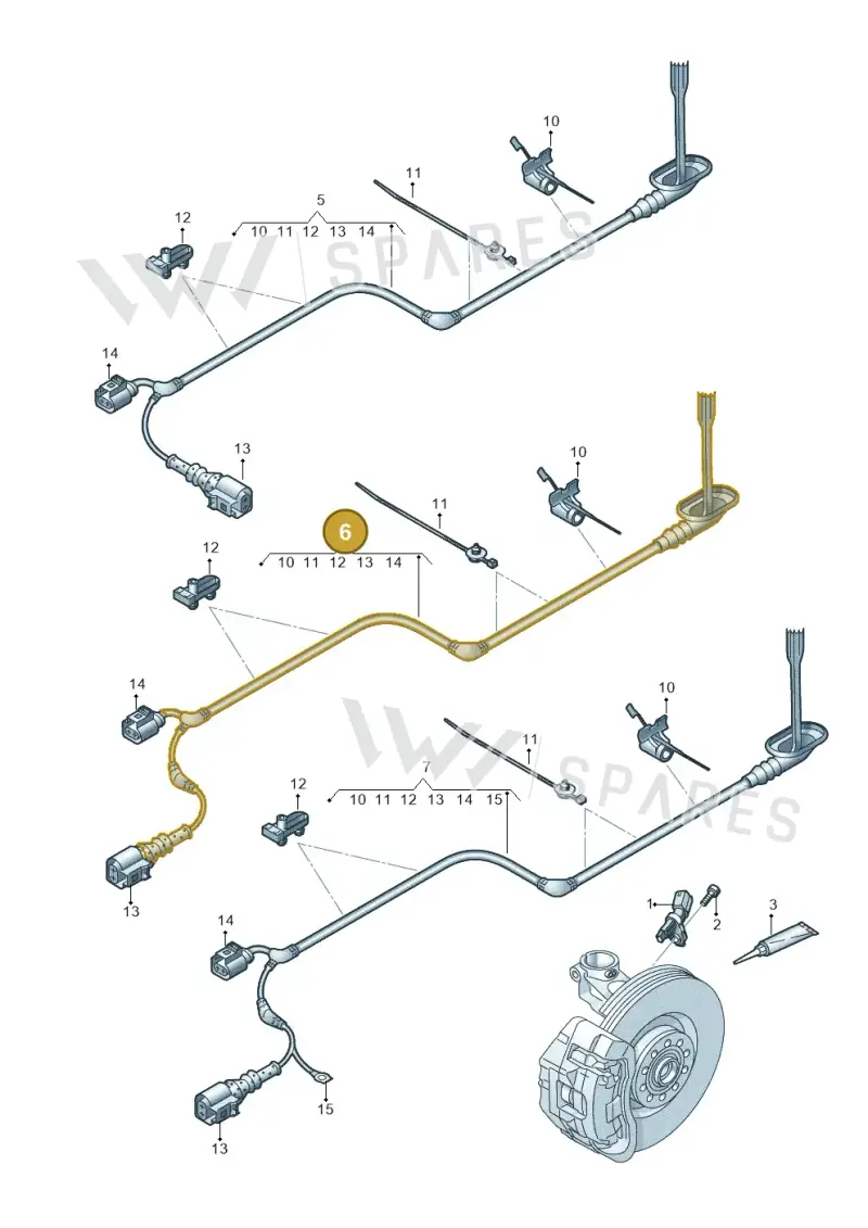 3G0927902AH — Skoda Superb Combi (2015-2024) diagram 793927010, position 6