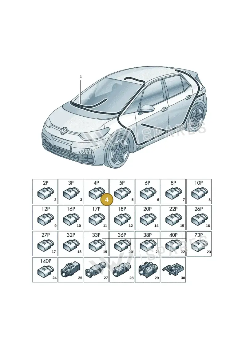 3G0972704 — Skoda Enyaq (2020-) diagram 10a971090, position 4