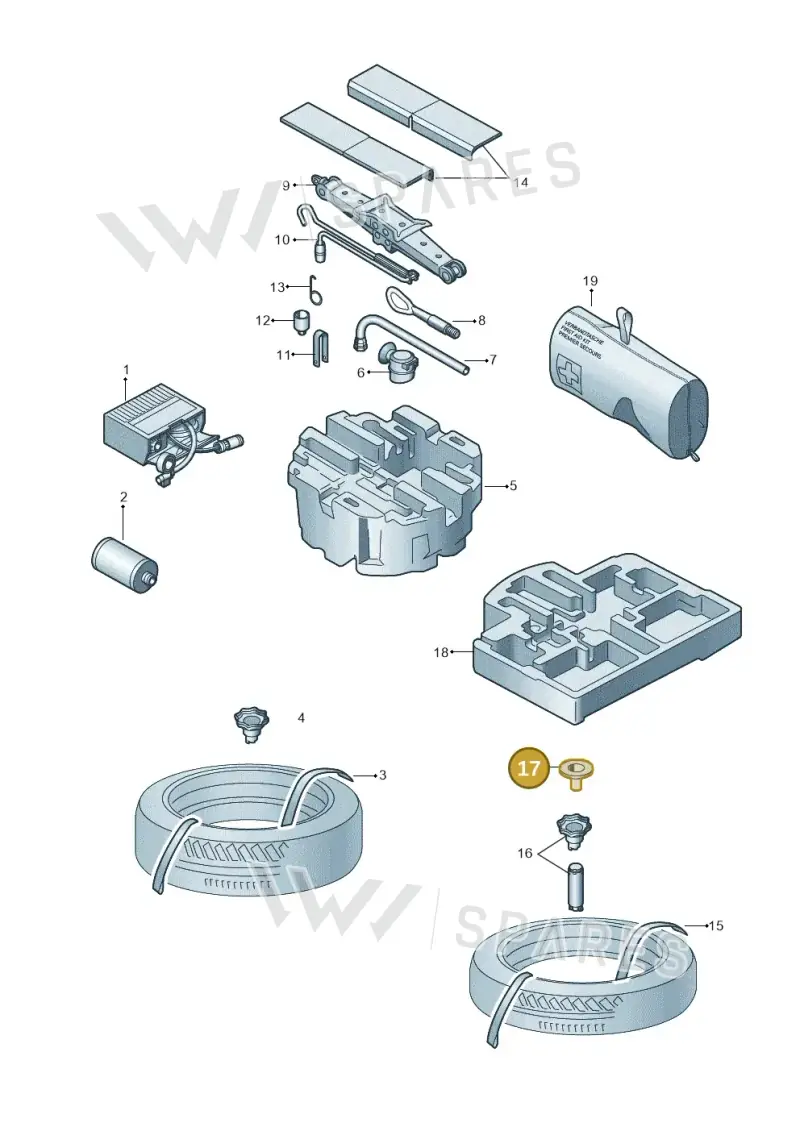 3G5863470 — Skoda Octavia (2019-2024) diagram 585012000, position 17