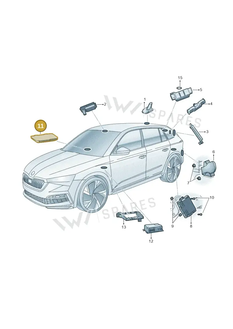 3G9035534 — Skoda Fabia (2021-) diagram 584035040, position 11