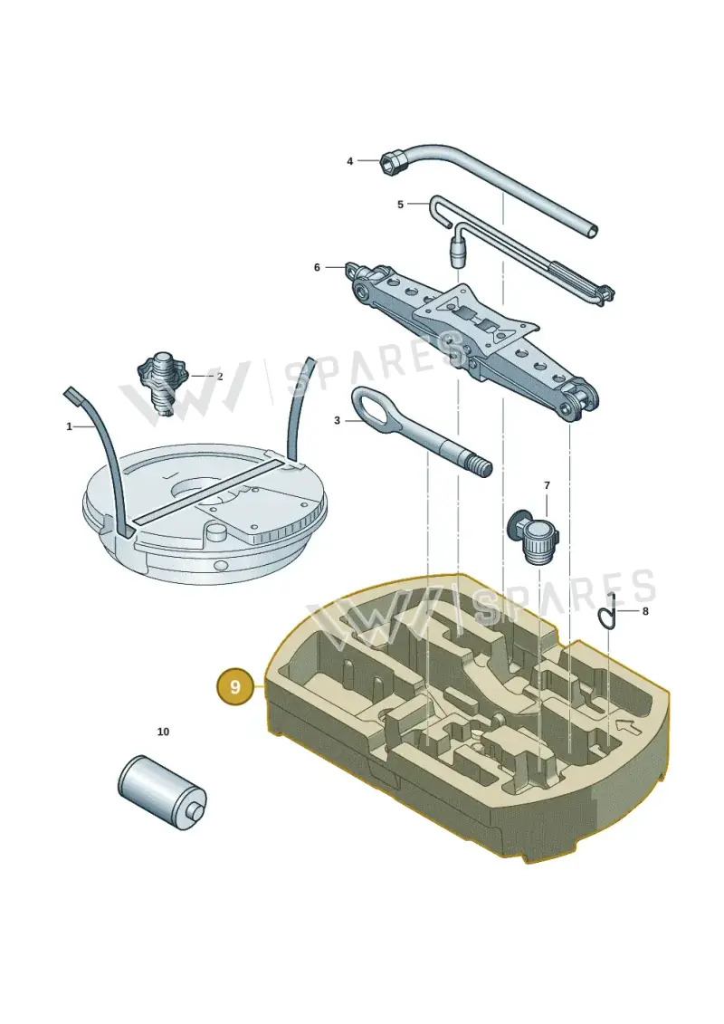 3J0012115A — Skoda Superb Combi (2023-) diagram 3p0012000, position 9