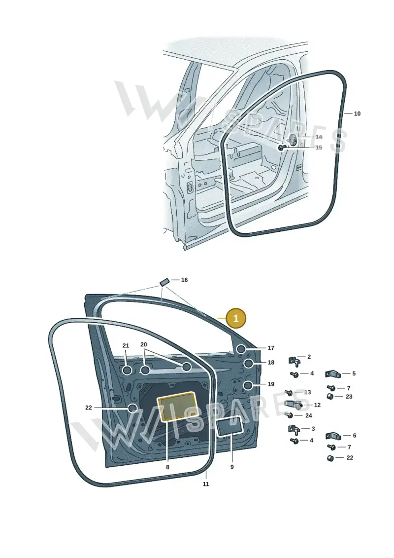 3J0831051 — Skoda Superb Combi (2023-) diagram 3p0831000, position 1