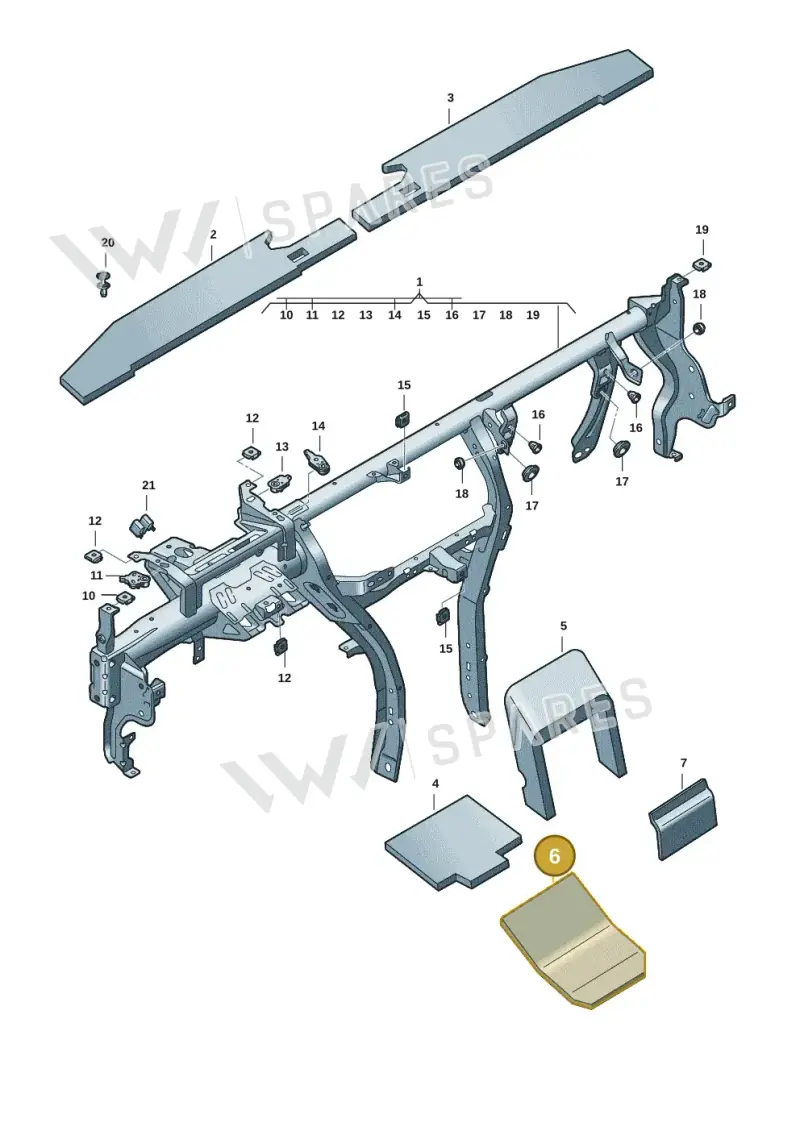 3J0863310 — Skoda Superb Combi (2023-) diagram 3p0857000, position 6