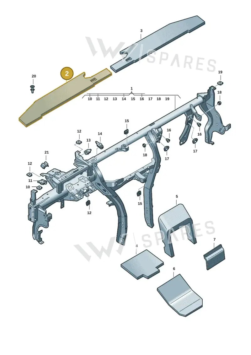 3J0863949 — Skoda Superb Combi (2023-) diagram 3p0857000, position 2