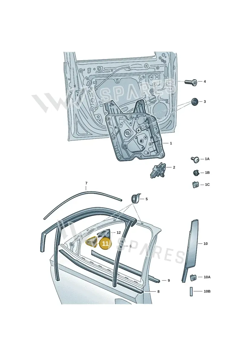 3J0867368 — Skoda Superb Combi (2023-) diagram 3p0837060, position 11