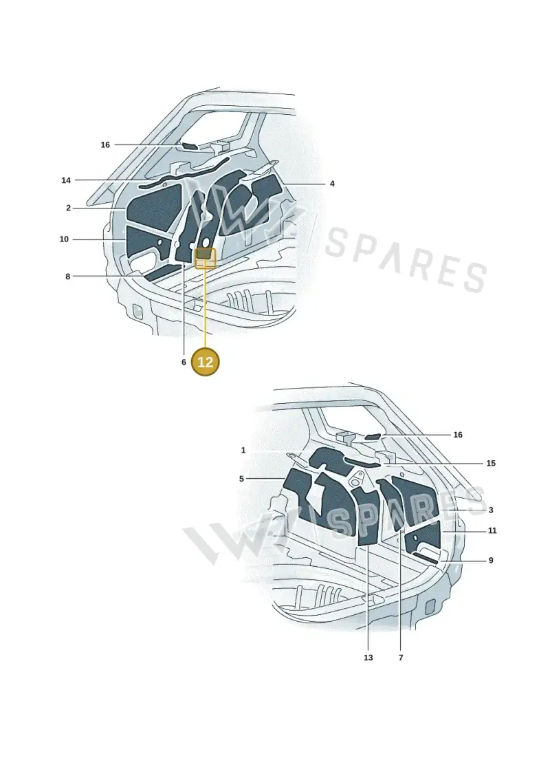 3J0867843A — Skoda Superb Combi (2023-) diagram 3p0863200, position 12