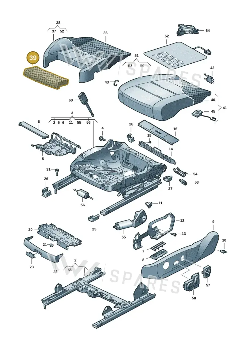 3J0881439 — Skoda Superb Combi (2023-) diagram 3j0881100, position 39