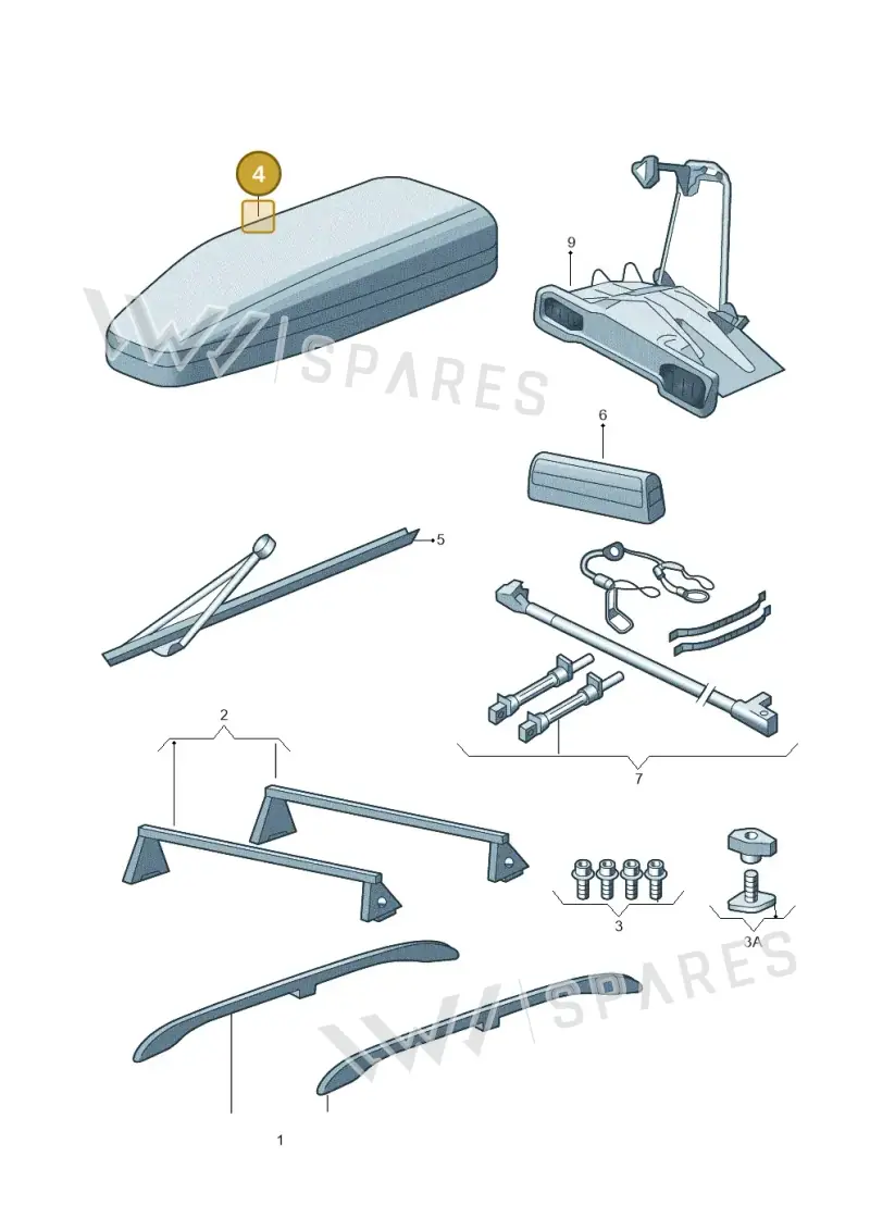 3P0071200A — Skoda Yeti (2013-2017) diagram 666071800, position 4
