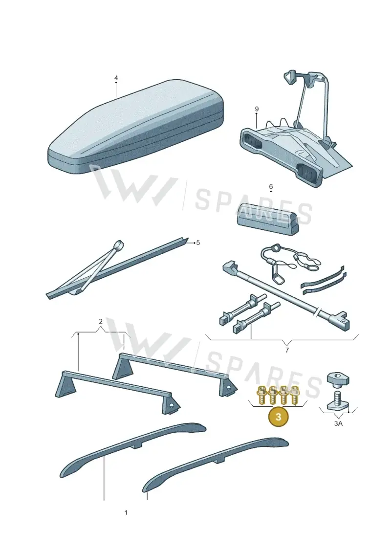 3P0071200B — Skoda Yeti (2013-2017) diagram 666071800, position 3