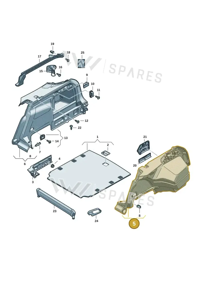 3P0867427ACA9 — Skoda Superb Combi (2023-2024) diagram 3p0867080, position 5
