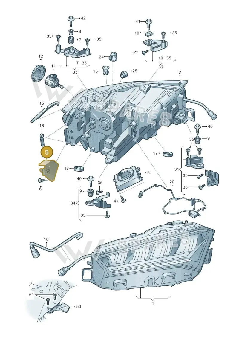 3P0941479A — Skoda Superb Combi (2023-) diagram 3p0941000, position 5