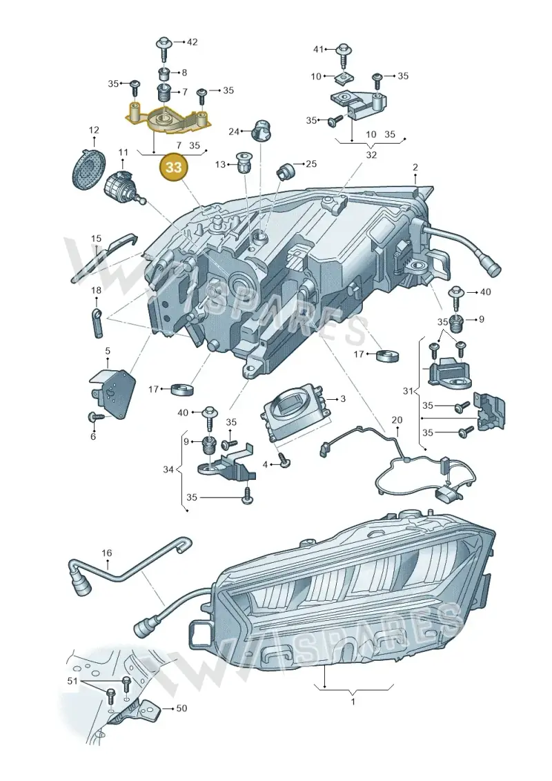 3P0998226B — Skoda Superb Combi (2023-) diagram 3p0941000, position 33