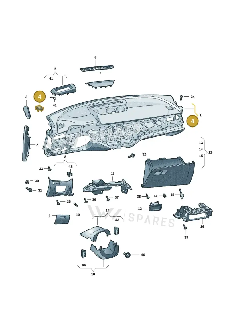 3P18197934PK — Skoda Superb Combi (2023-2024) diagram 3p0857010, position 4