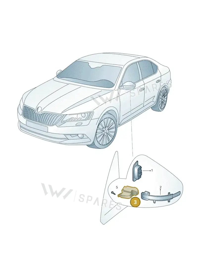 3P1945301 — Skoda Superb Combi (2023-) diagram 3p0941040, position 3