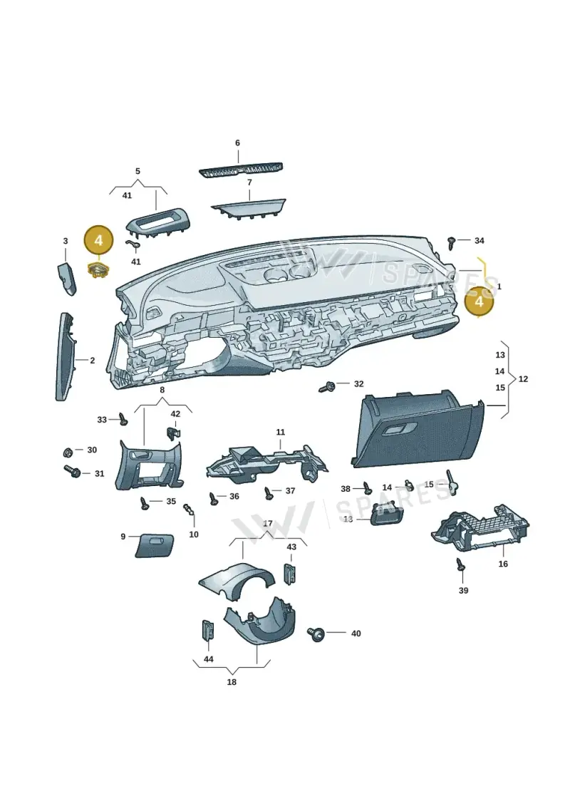 3P28197934PK — Skoda Superb Combi (2023-2024) diagram 3p0857010, position 4