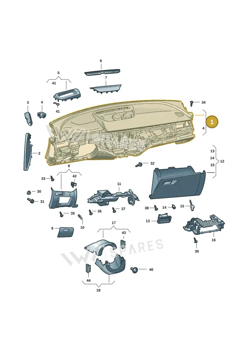 3P2857007FXCC — Skoda Superb Combi (2023-2024) diagram 3p0857010, position 1