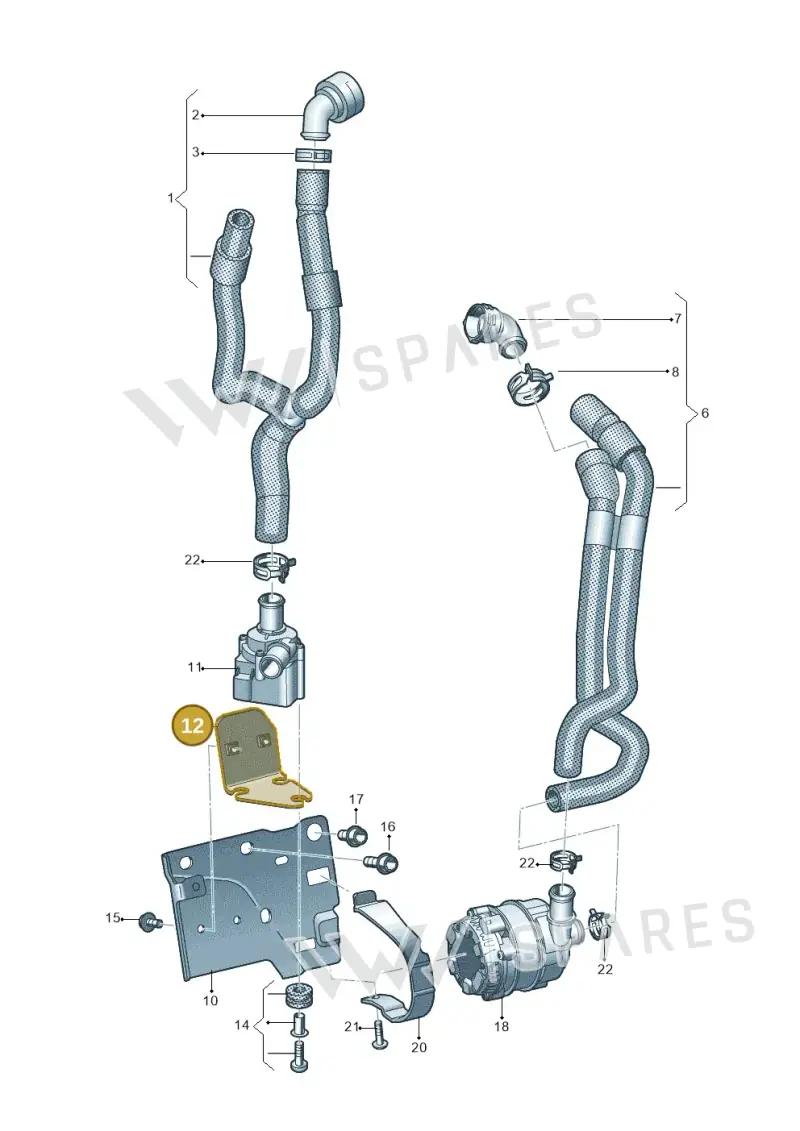 3Q0121093BH — Skoda Kodiaq (2024-) diagram 793121120, position 12