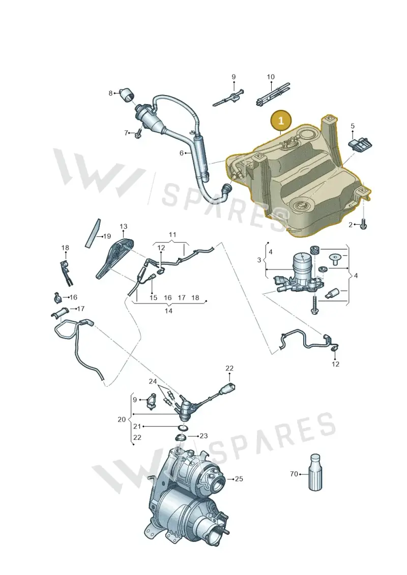 3Q0131877G — Skoda Superb Combi (2015-2024) diagram 793253560, position 1