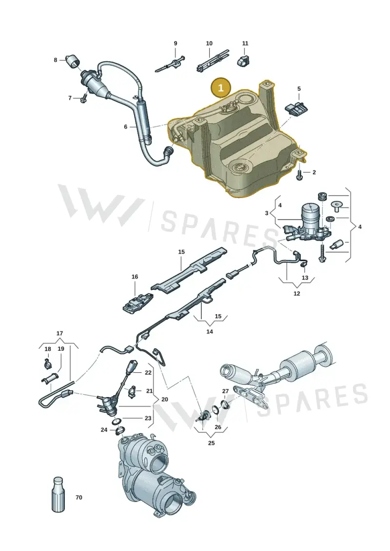 3Q0131877H — Skoda Superb Combi (2015-2024) diagram 793253058, position 1