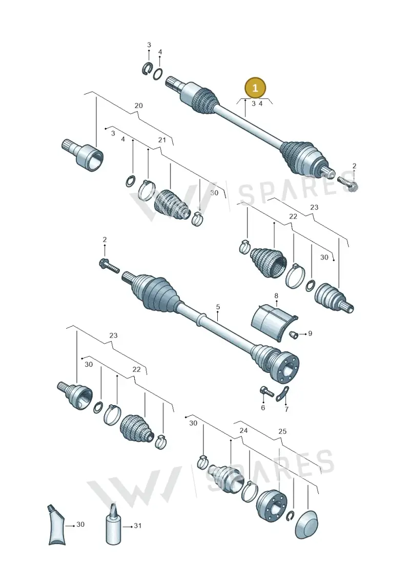 3Q0407271CD — Skoda Kodiaq (2024-) diagram 827407350, position 1