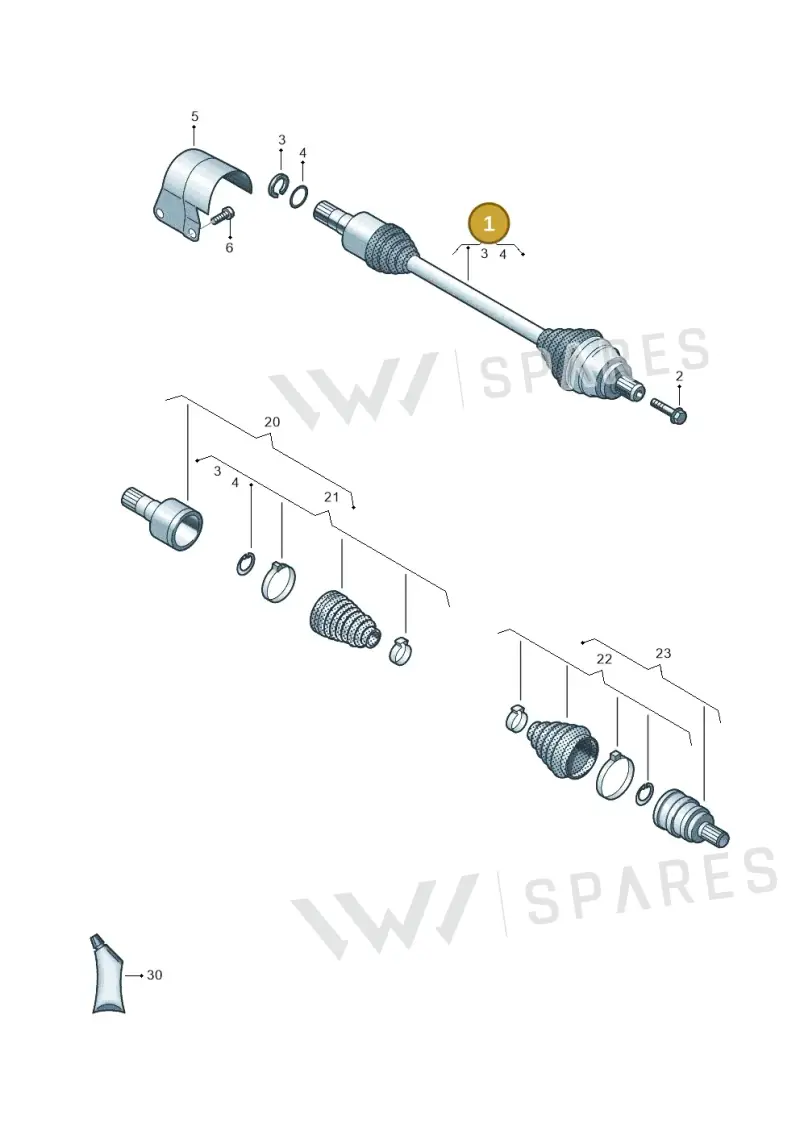3Q0407271CF — Skoda Kodiaq (2024-) diagram 5h0407465, position 1