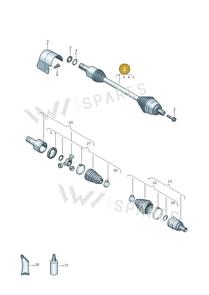 3Q0407272CE — Skoda Kodiaq (2024-) diagram 884407600, position 1