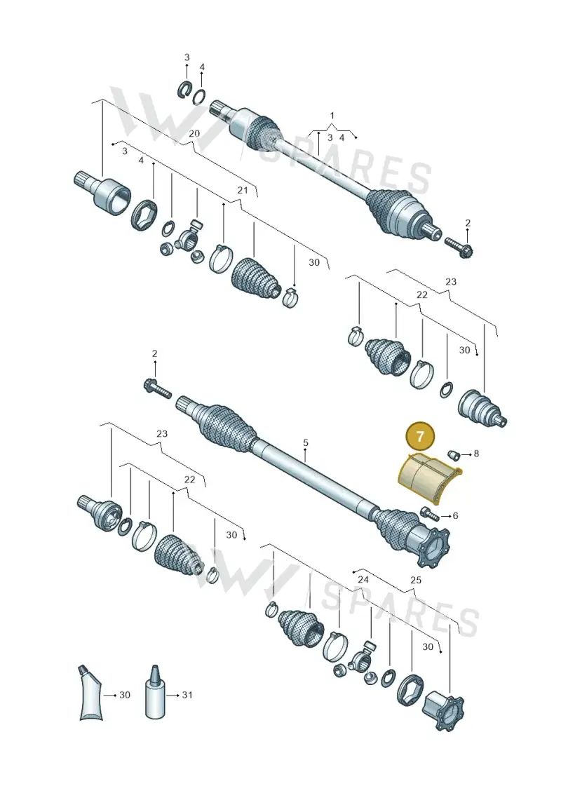 3Q0407720C — Skoda Kodiaq (2024-) diagram 827407390, position 7