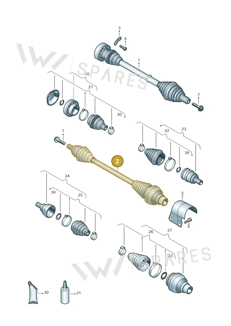 3Q0407764JX — Skoda Karoq (2017-2022) diagram 827407340, position 2
