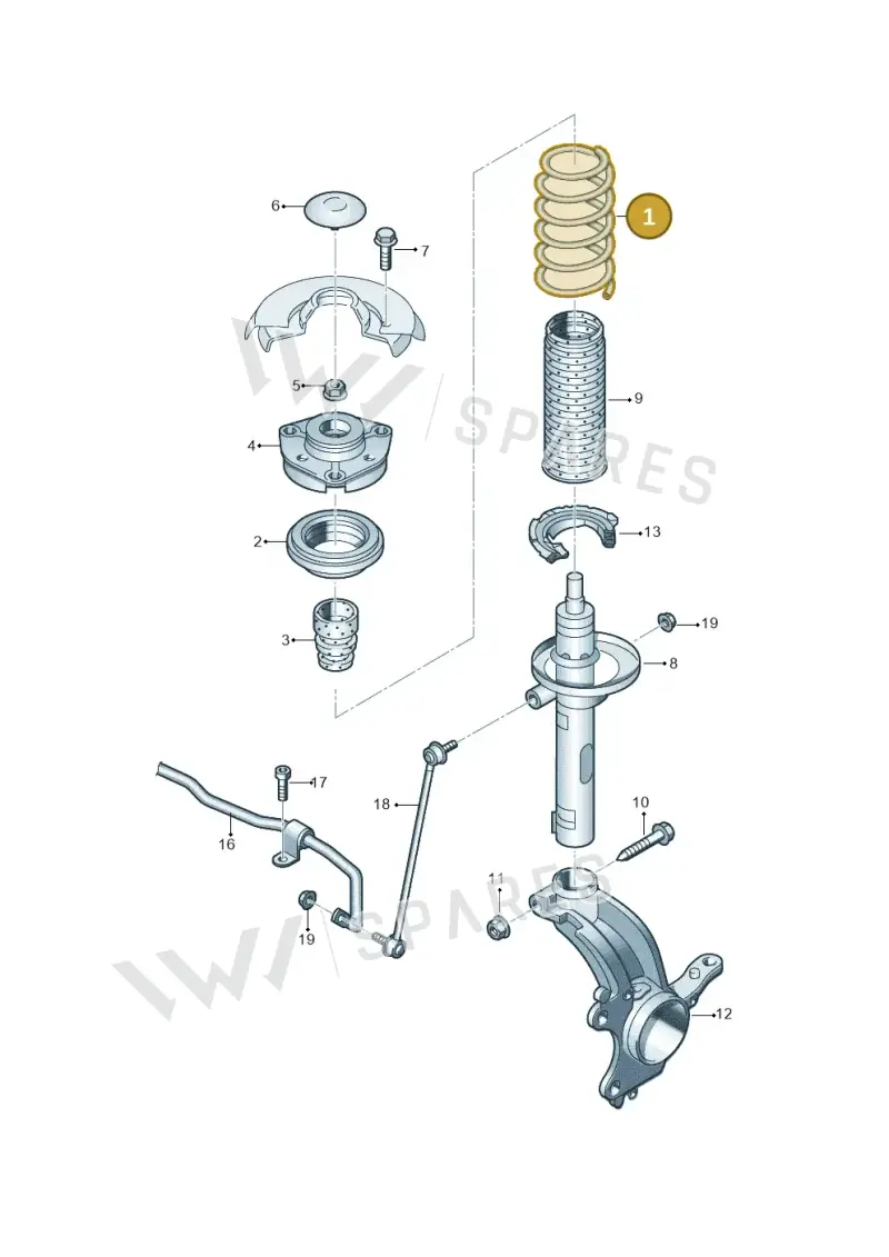 3Q0411105 — Skoda Superb Combi (2015-2024) diagram 753411000, position 1