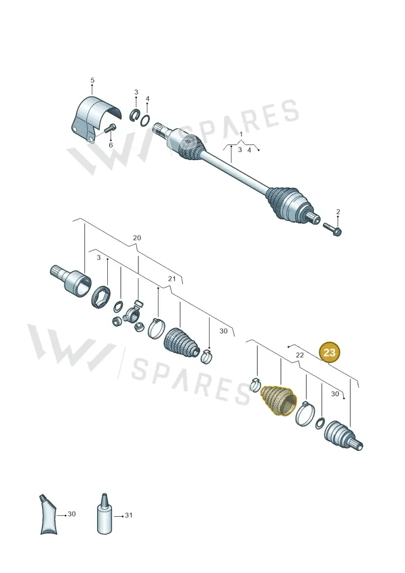 3Q0498099A — Skoda Kodiaq (2024-) diagram 884407600, position 23