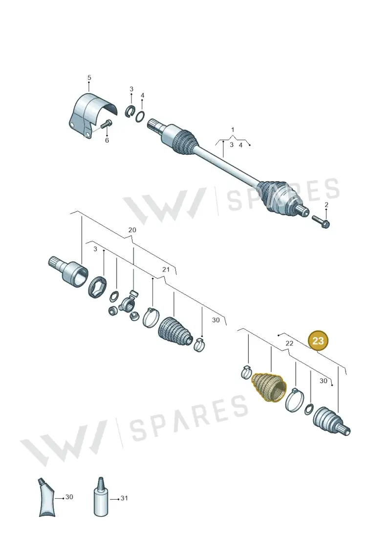 3Q0498099E — Skoda Kodiaq (2024-) diagram 884407600, position 23