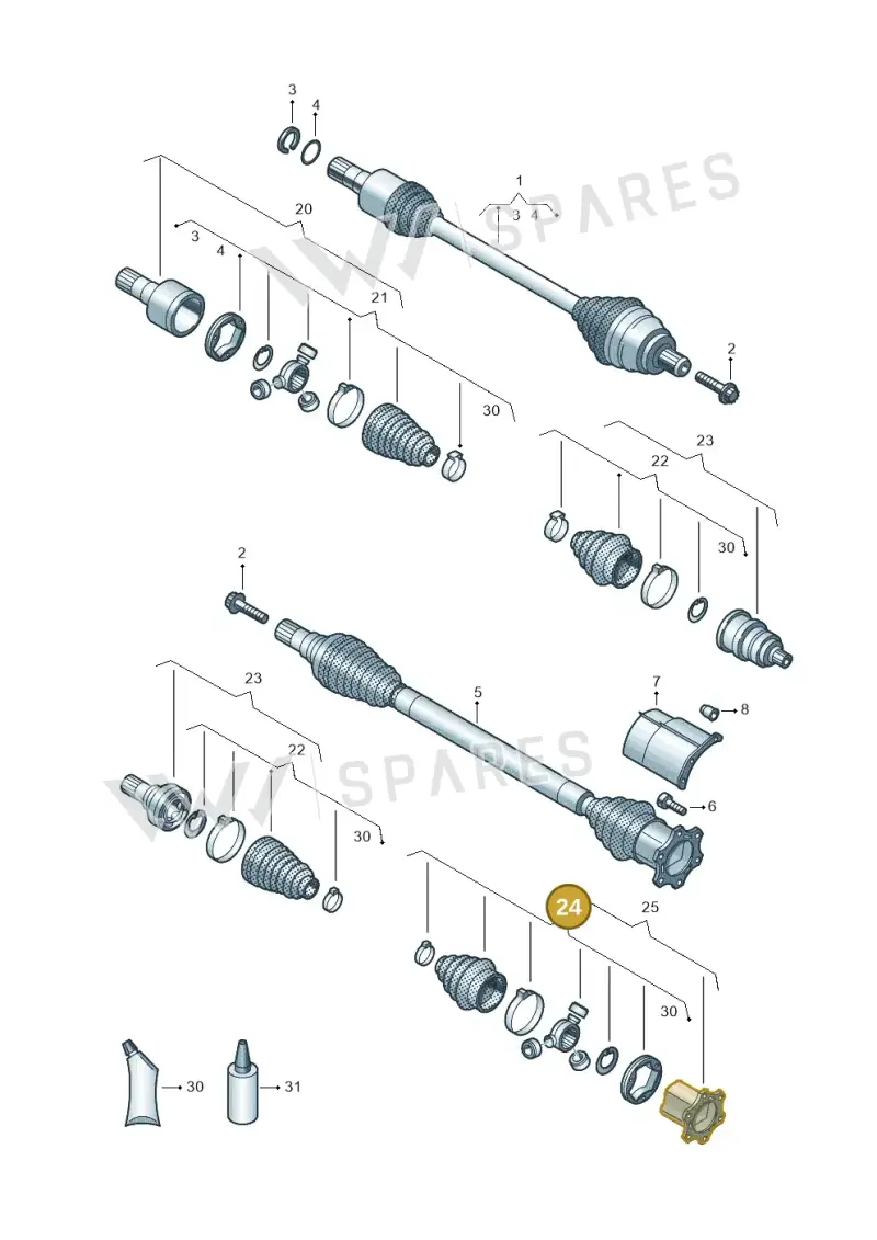 3Q0498201C — Skoda Kodiaq (2024-) diagram 827407390, position 24