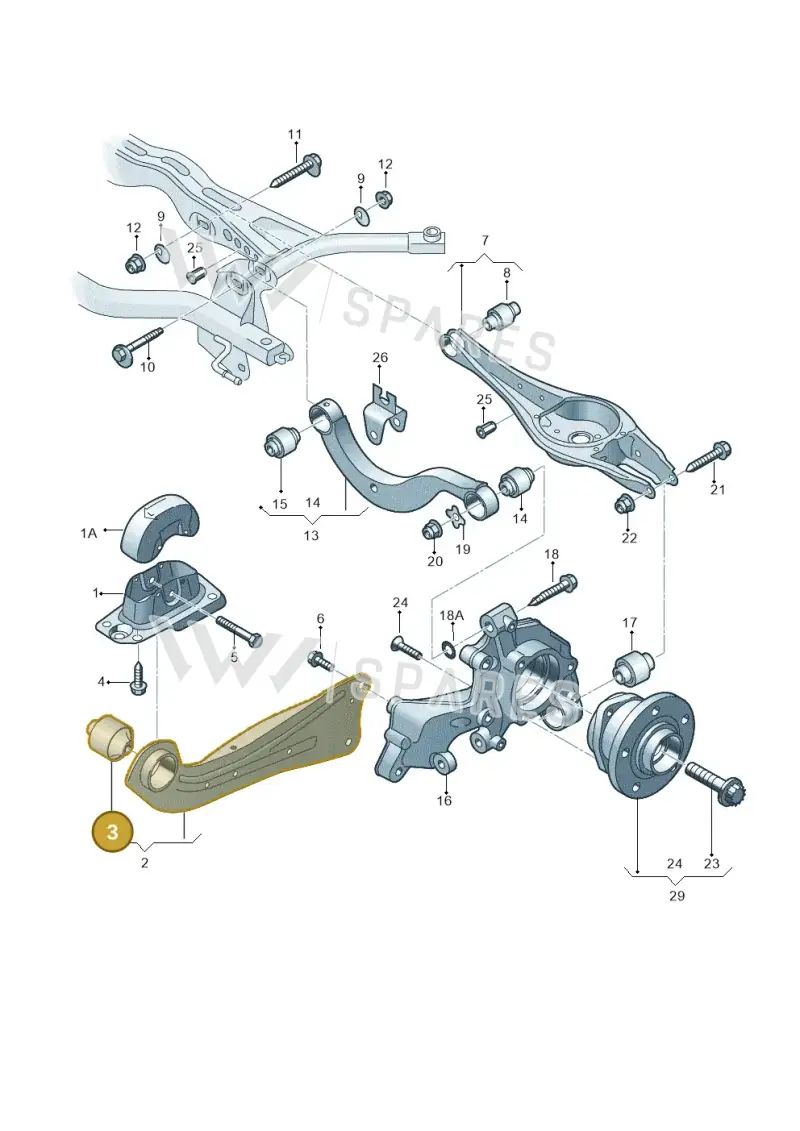 3Q0505541 — Skoda Superb Combi (2015-2024) diagram 746505300, position 3