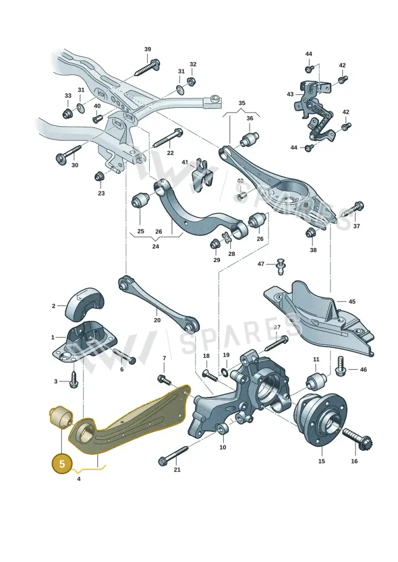 3Q0505541A — Skoda Superb Combi (2023-) diagram 3j0505100, position 5