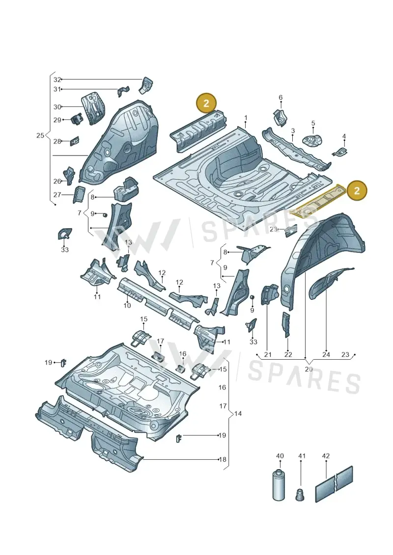 3Q0802091A — Skoda Superb Combi (2023-) diagram 3p0803300, position 2