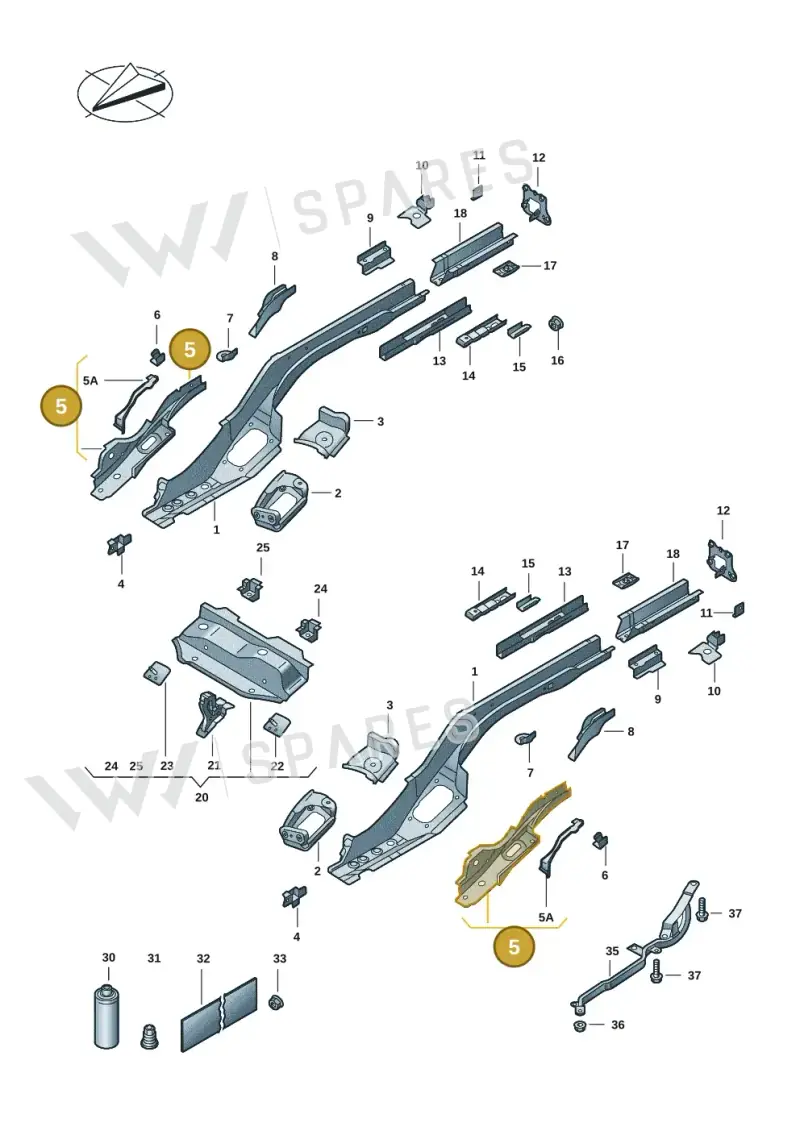 3Q0803480 — Skoda Superb Combi (2023-) diagram 3p0803420, position 5