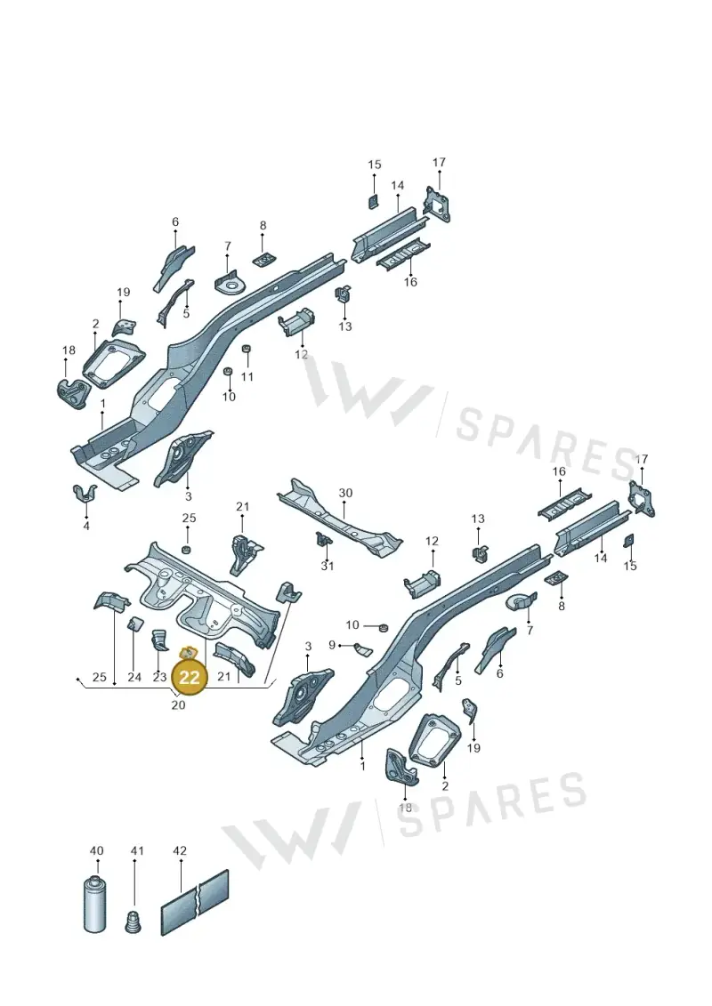 3Q0803621A — Skoda Superb Combi (2023-) diagram 3p0803400, position 22