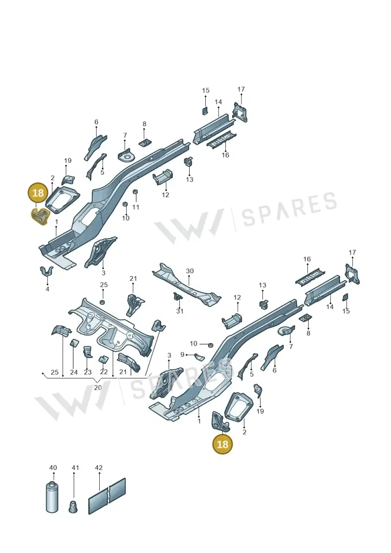 3Q0804141 — Skoda Superb Combi (2023-) diagram 3p0803400, position 18