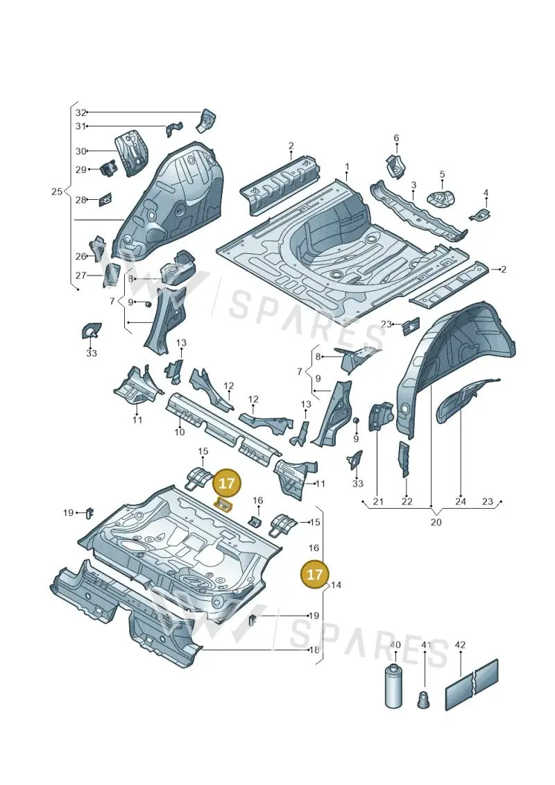 3Q0804866 — Skoda Superb Combi (2023-) diagram 3p0803300, position 17
