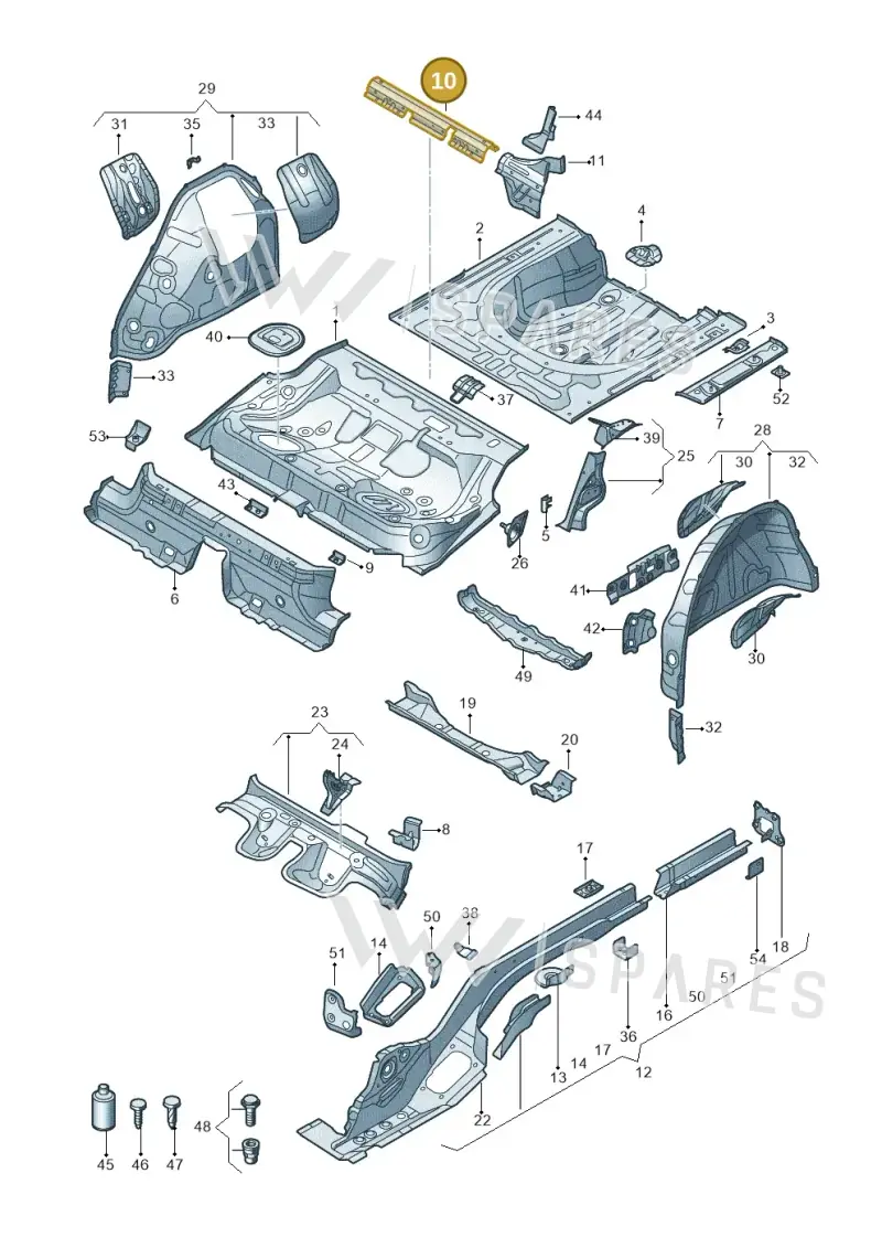 3Q0814153 — Skoda Superb Combi (2015-2024) diagram 793803200, position 10