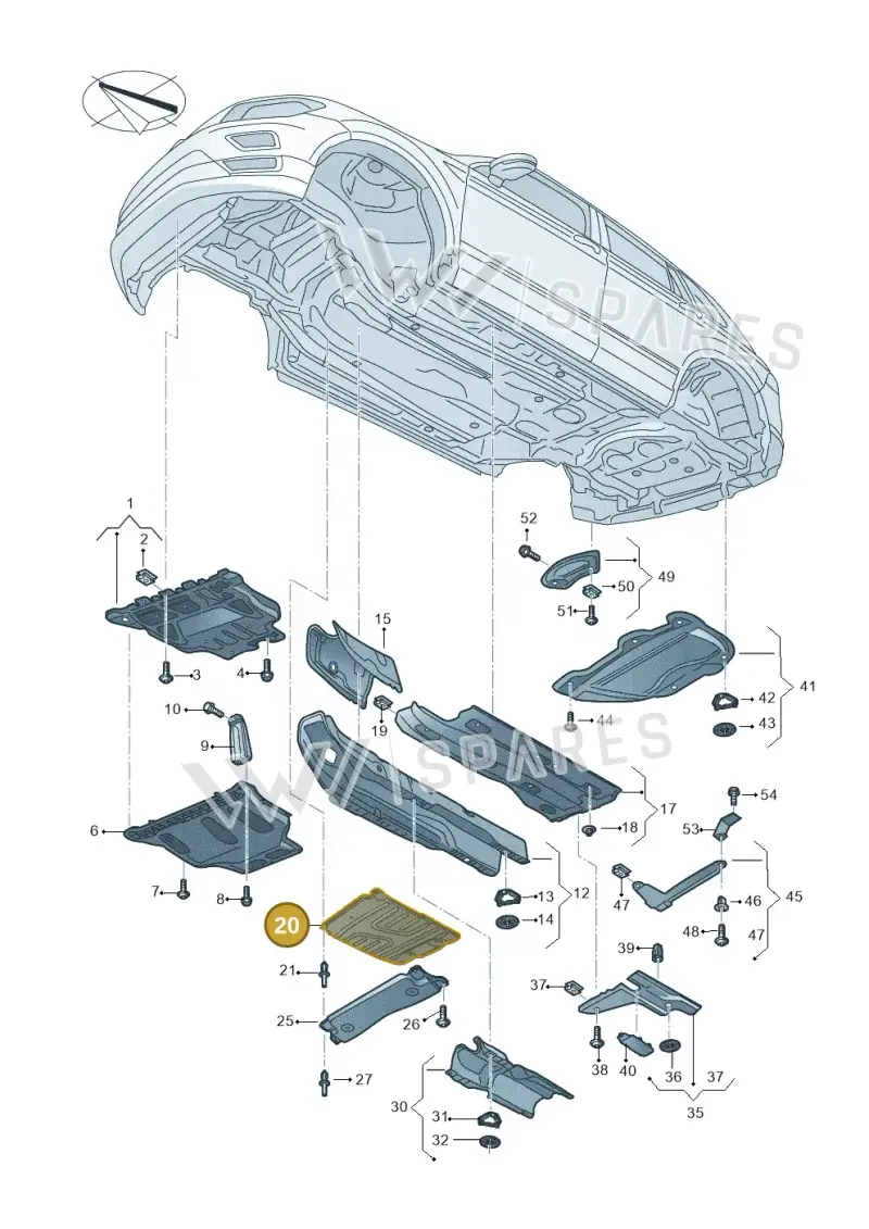 3Q0825506B — Skoda Kodiaq (2016-2024) diagram 804825000, position 20