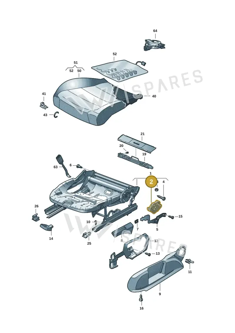 3Q0881054 — Skoda Enyaq (2020-) diagram 10a881000, position 2