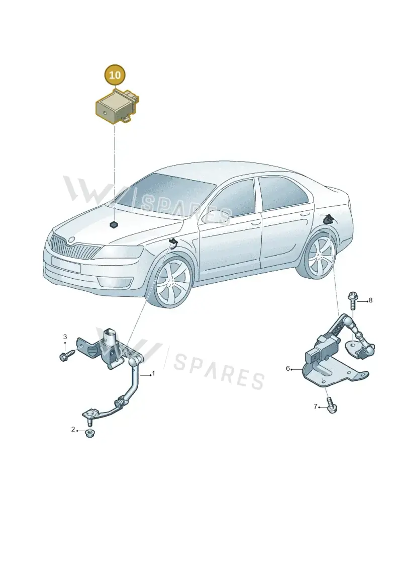 3Q0907338 — Skoda Kodiaq (2018-2022) diagram 753941250, position 10