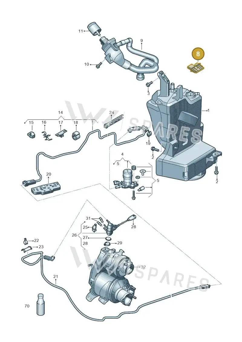 3Q0941329 — Skoda Kamiq (2019-) diagram 837254000, position 8