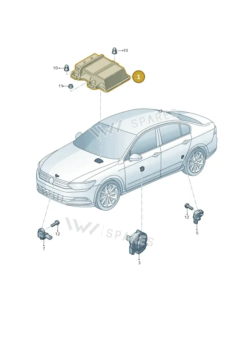 3Q0959655CL — Skoda Octavia (2017-2020) diagram 793959300, position 1