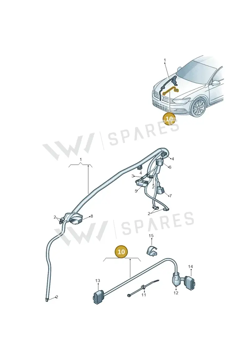 3Q0971068D — Skoda Superb Combi (2015-2024) diagram 851972000, position 10