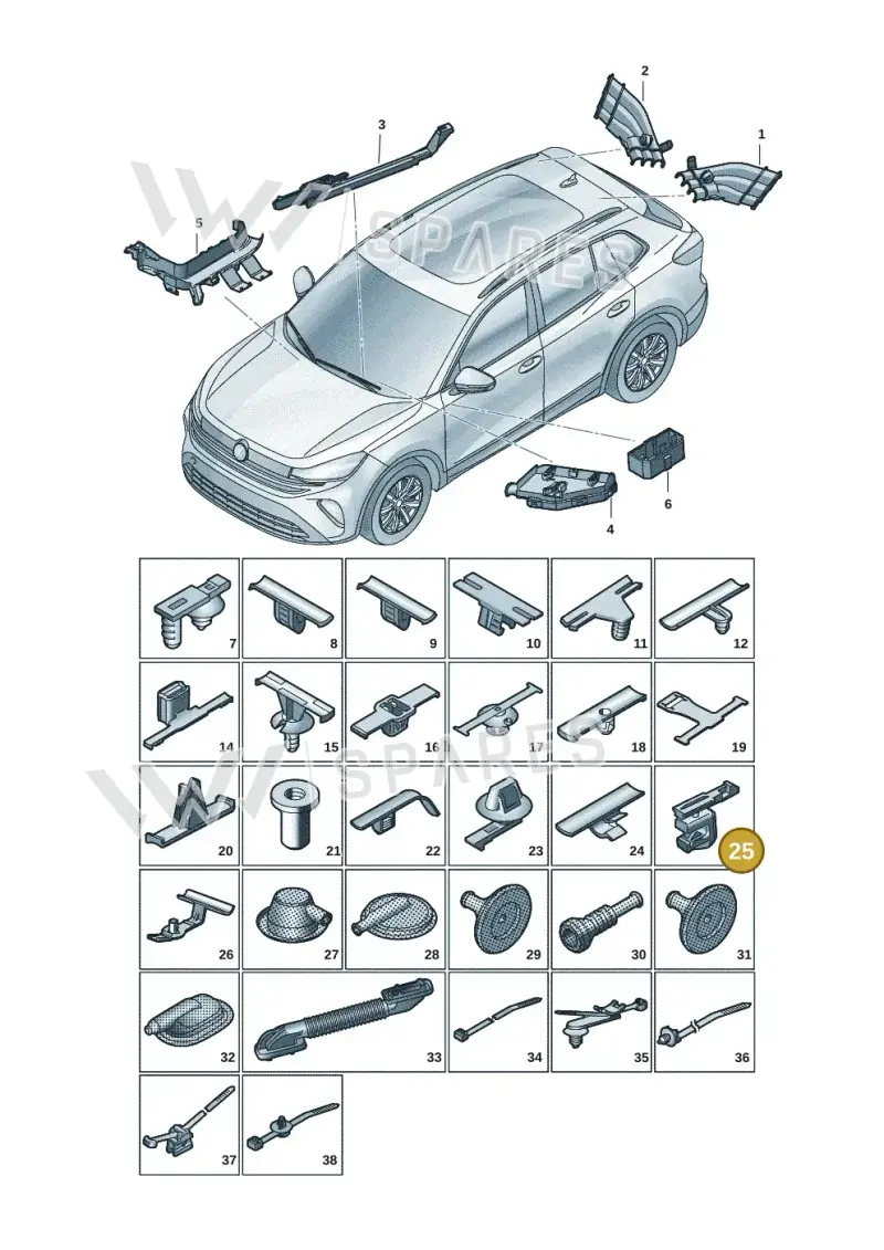 3Q0971842 — Skoda Kodiaq (2024-) diagram 57x972001, position 25