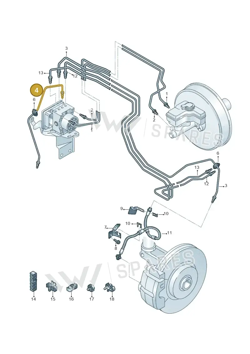 3Q1614724 — Skoda Octavia (2019-2024) diagram 869611200, position 4