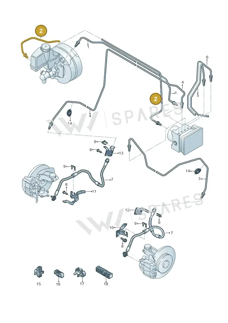 3Q2614740 — Skoda Superb Combi (2015-2024) diagram 793611220, position 2
