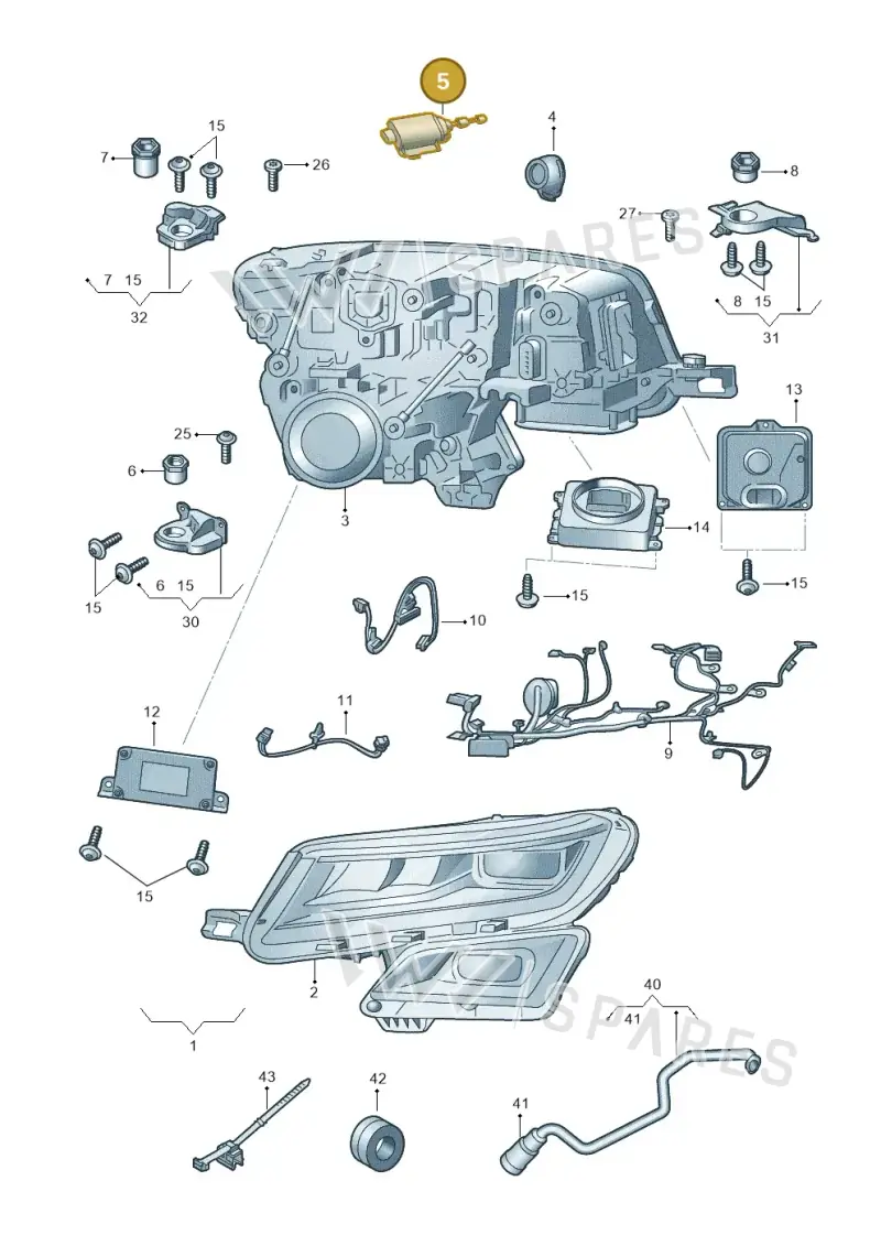 3T0941295A — Skoda Kodiaq (2016-2024) diagram 804941200, position 5